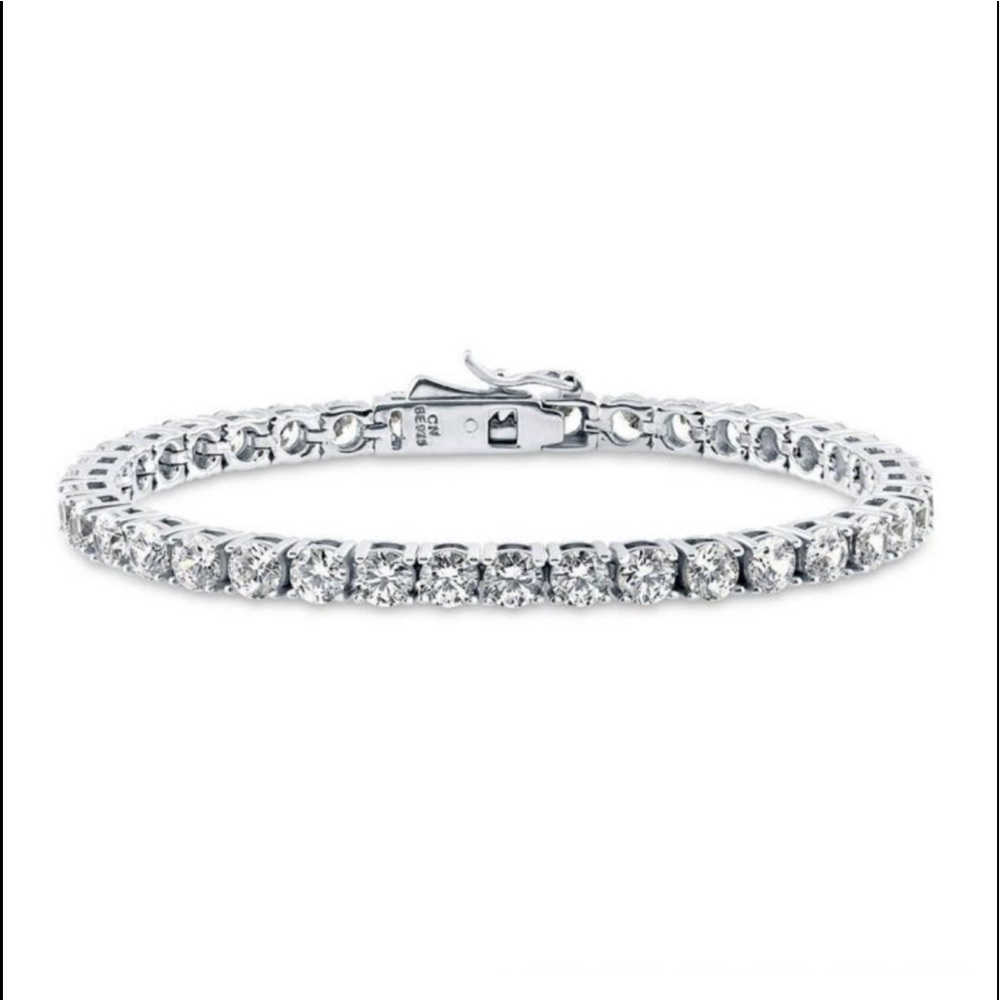 Sterling Silver Bracelet With Swarovski Zirconia